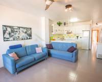 Apartment in erster Meereslinie in Playa Flamenca mit Meerblick - Wohnzimmer