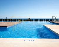 Bungalow con solarium en Mar de Pulpi con vista al mar - piscina