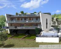 Complex | New build top floor bungalow with large solarium for sale in Balcón de Finestrat - Benidorm
