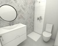 Cuarto de baño | Apartamentos de obra nueva en venta en Mil Palmeras – Orihuela Costa