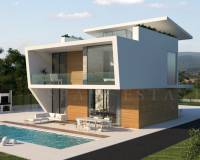 exterior views of this Design Villa in Orihuela Campoamor area with Pool and Sea Views