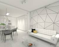 Salón | Apartamentos de obra nueva en venta en Mil Palmeras