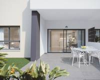 Terraza con jardín | , Apartamentos de obra nueva en venta en Mil Palmeras – Orihuela Costa