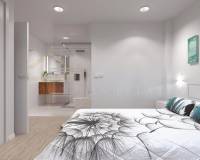 Apartamento luminoso en Orihuela con terraza - dormitorio