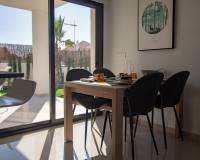 Dining room | New build apartment with garden for sale in Algorfa