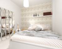 Dormitorio | Nuevo ático con solárium y cerca del mar en venta en Torrevieja