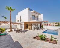  exterior view house for sale with private pool in san miguel de salinas