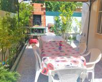 Garden with barbecue | Attached villa for sale in Torrevieja Costa Blanca
