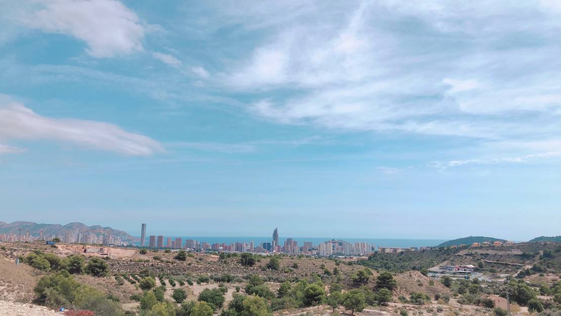 Panoramic views | Luxury ground floor apartment with sea views for sale in Balcón de Finestrat