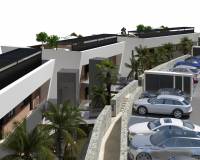 Parkeren | Luxe gelijkvloers appartement vlakbij de zee te koop in Finestrat - Benidorm