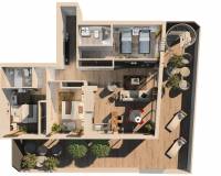 Plano | Apartamento de alto standing en venta en Torrevieja