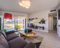 Salón | Apartamento de obra nueva con piscina en venta en Villamartin