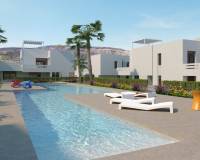 Swimming pool | New build apartment with garden for sale in Algorfa