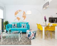 Wohnzimmer | Neubau Reihenhäuser zum Verkauf in Villamartin - Orihuela Costa